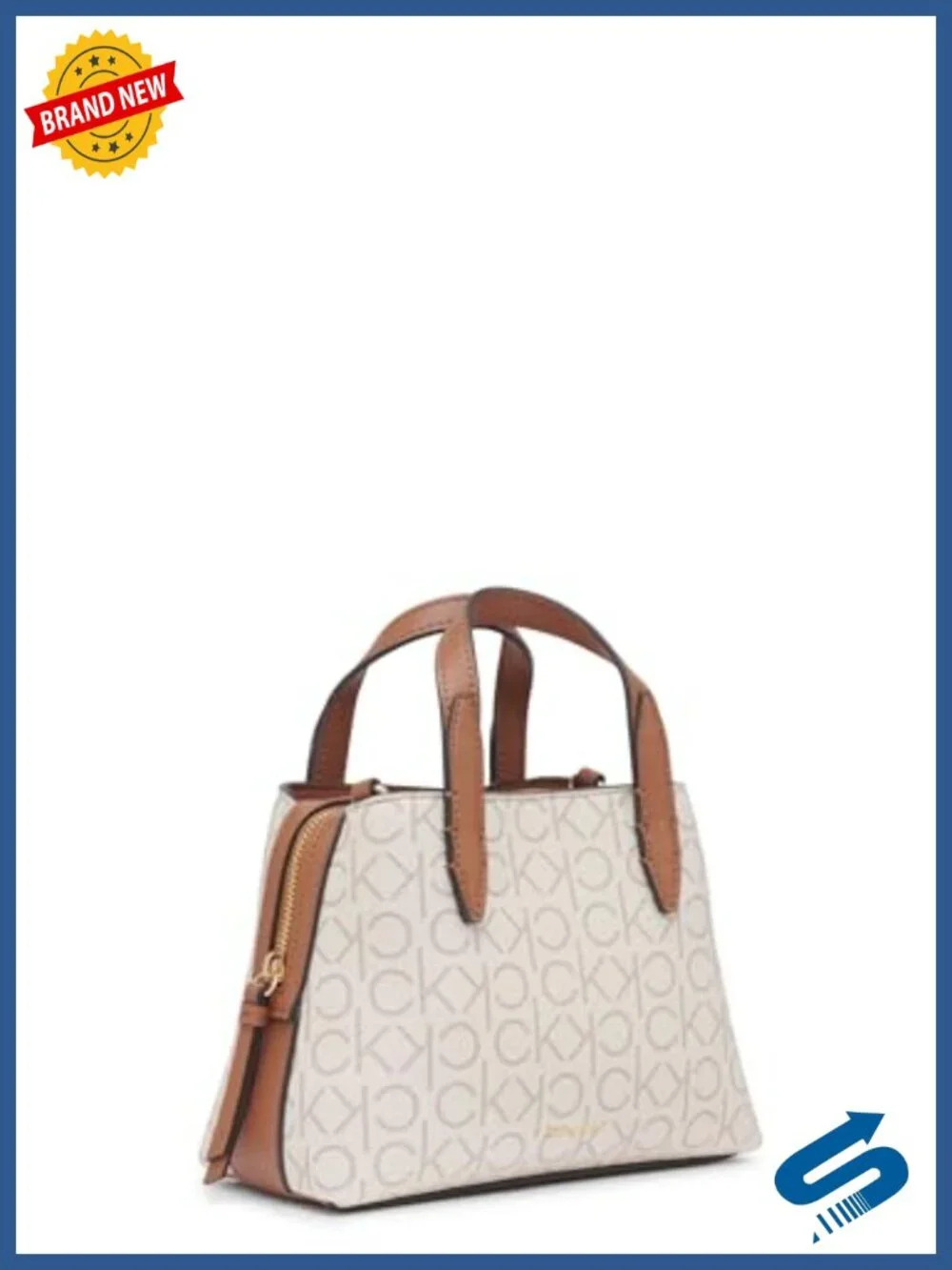 Vegan Leather Triple Compartment Mini Satchel Crossbody with Removable Coin